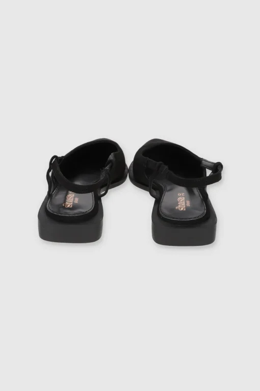 Flat puntal slingback