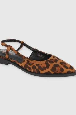 Flat puntal slingback