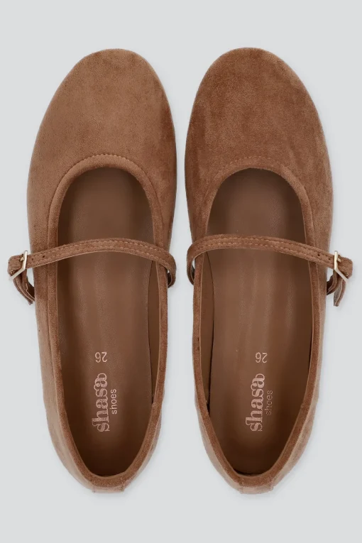 Flats mary jane suaves gamucina sencillos