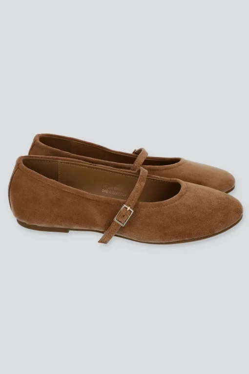 Flats mary jane suaves gamucina sencillos