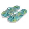 Flip flop brillos hojas tropicales