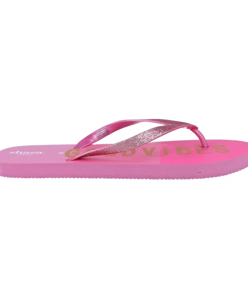 Flip flop good vibes glitter
