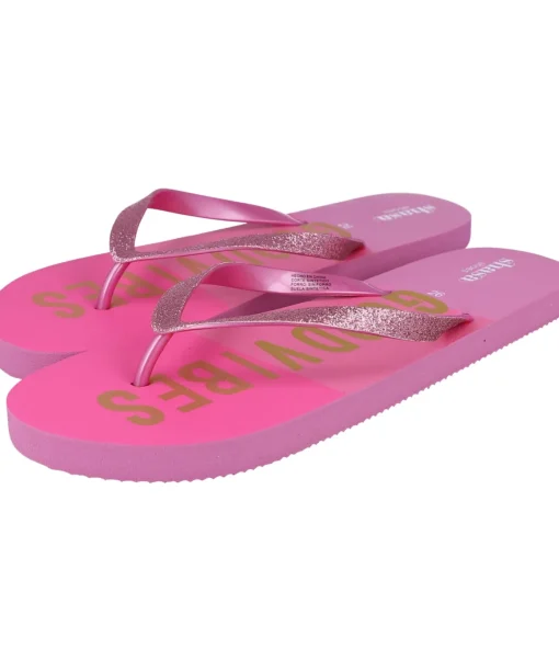 Flip flop good vibes glitter