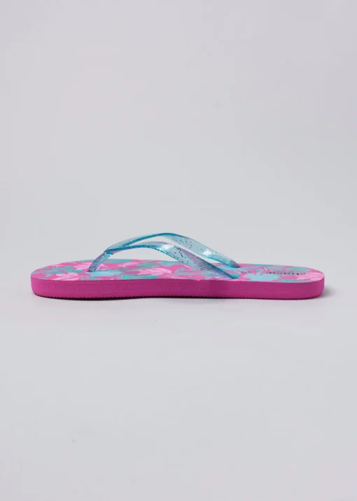 Flip flop tropical brillos correas