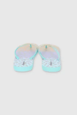 Flip Flops Animal Print Metálico
