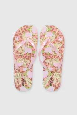FLIP FLOPS ANIMAL PRINT ROSA