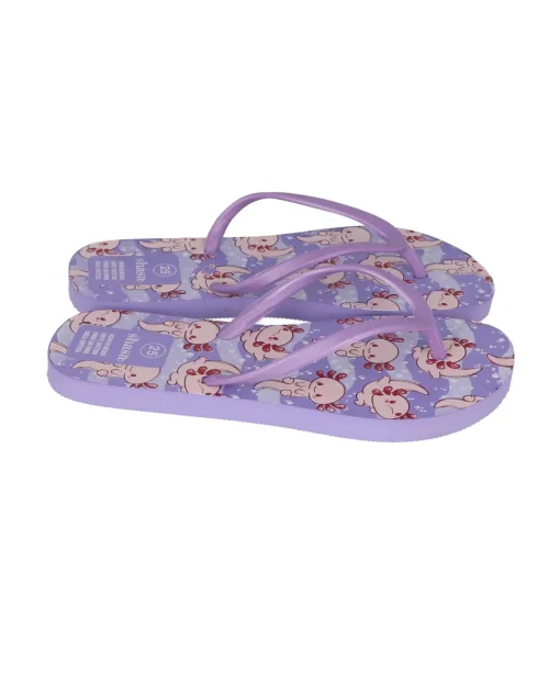 Flip flops estampado ajolotes