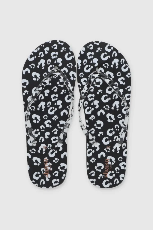 Flip Flops Monocolor Animal Print