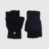 Guantes dedos descubiertos desmontable botón