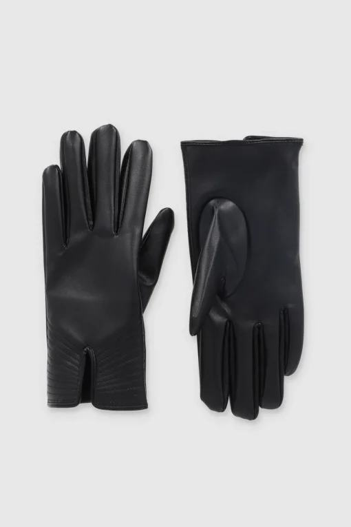 Guantes efecto piel interior suave