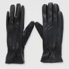 Guantes efecto piel monocolor