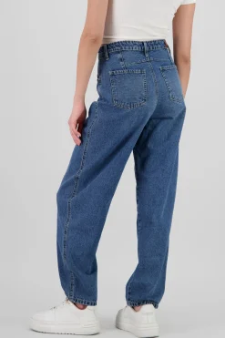 Jeans barrel doble pinza
