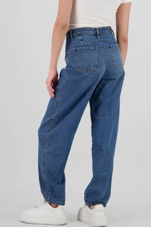 Jeans barrel doble pinza