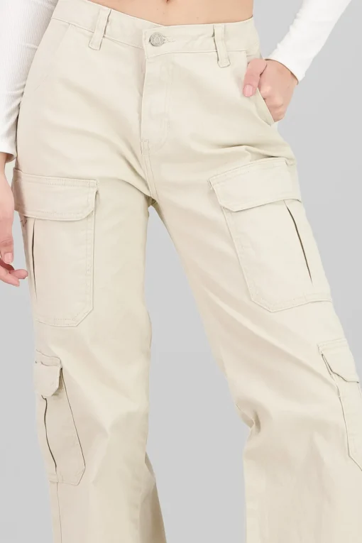 Jeans cargo recto