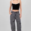 Jeans deslave bolsas cargo