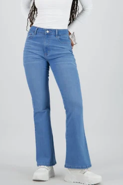 Jeans flare crop