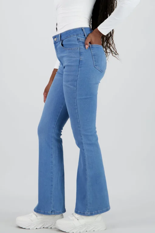 Jeans flare crop