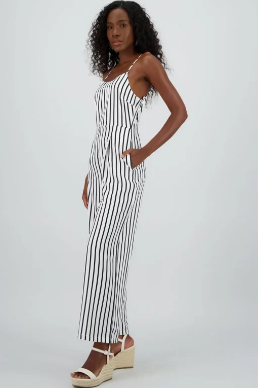 Jumpsuit rayas pierna amplia