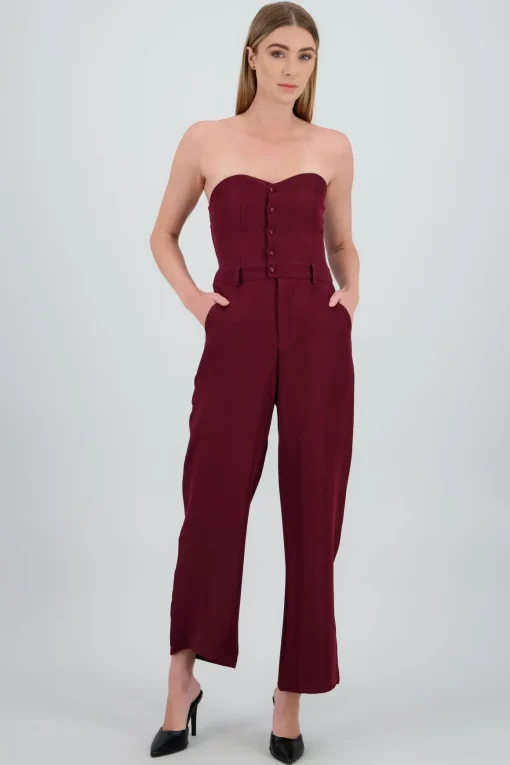 Jumpsuit strapples con botones