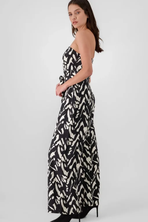 Jumpsuit strapples estampado