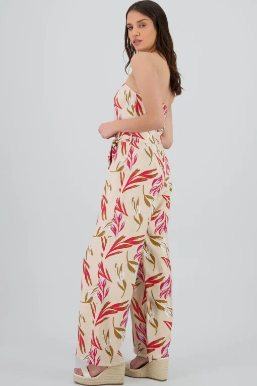Jumpsuit strapples estampado flores