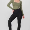 Leggings con peluche lisos
