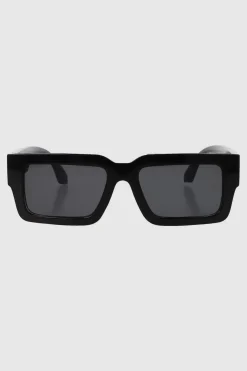 Lente wayfarer ancho traslucido