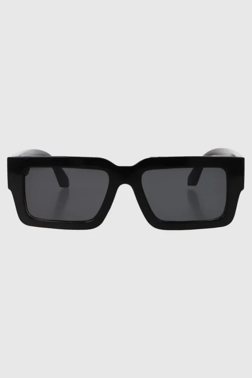 Lente wayfarer ancho traslucido