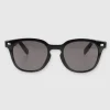 Lente wayfarer pasta delgada detalle metalico