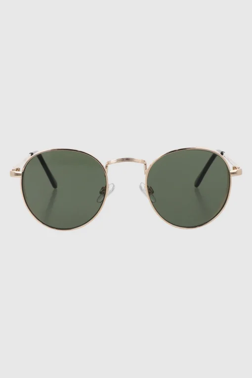 Lentes circulo borde metal