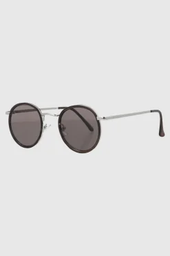 Lentes circulo borde oscuros