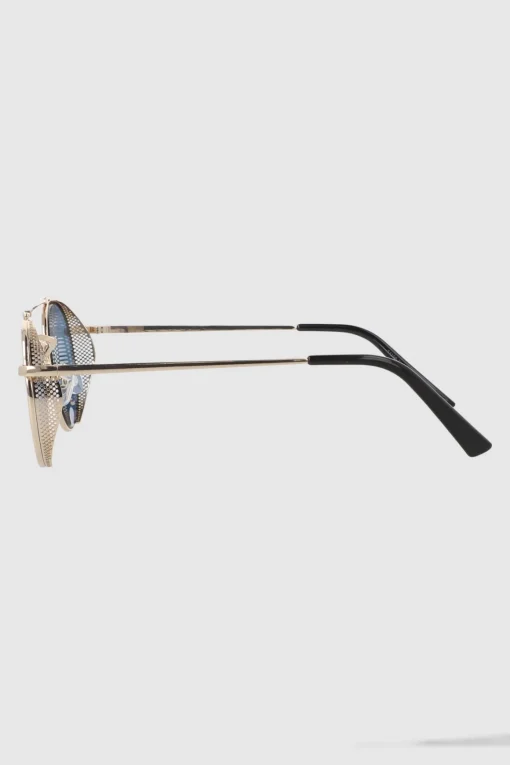 Lentes circulo detalle costado