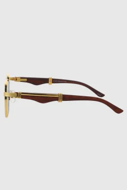 Lentes cuadrados retro metal