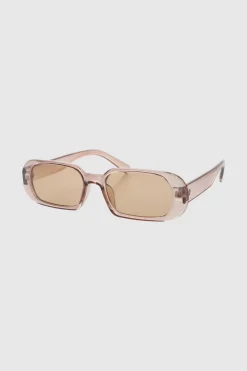 Lentes cuadrados transparentes