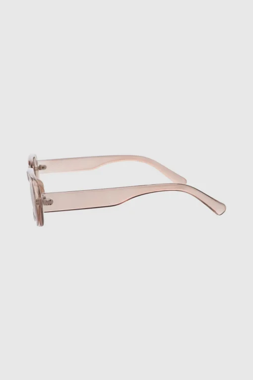 Lentes cuadrados transparentes