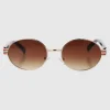 Lentes ovalo detalle metal