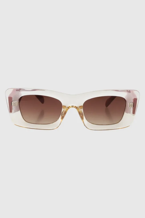 Lentes rectangulo cateye oversize