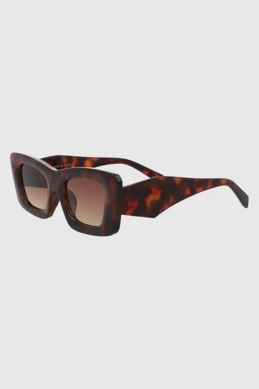 Lentes rectangulo cateye oversize