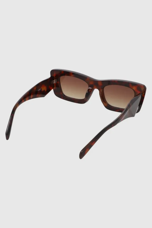 Lentes rectangulo cateye oversize