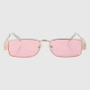 Lentes rectangulo metal