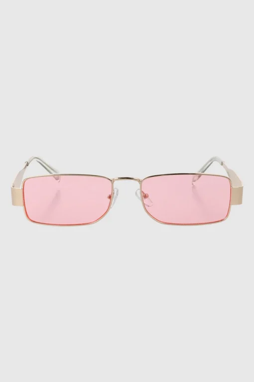 Lentes rectangulo metal