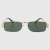 Lentes rectangulo metal