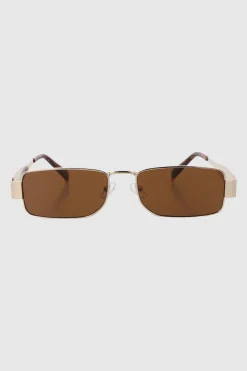 Lentes rectangulo metal