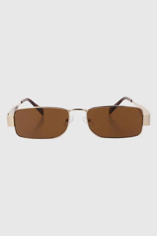 Lentes rectangulo metal