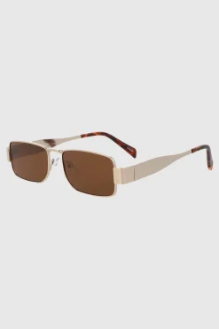 Lentes rectangulo metal