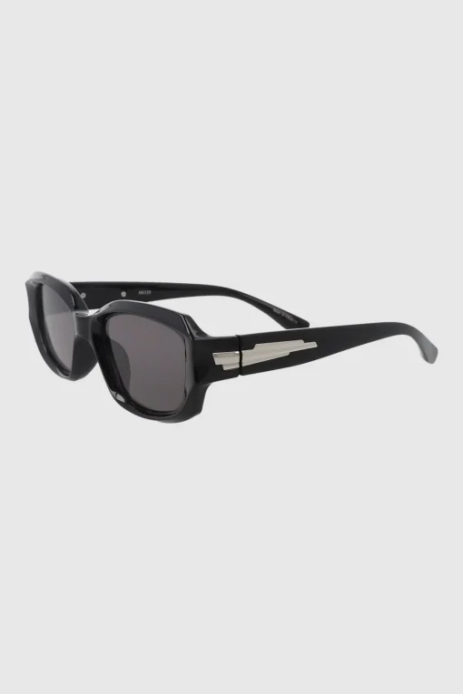Lentes rectangulo redondeado detalle metal