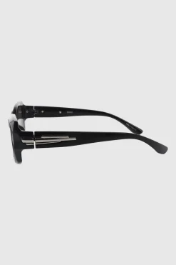 Lentes rectangulo redondeado detalle metal
