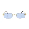Lentes Rectangulo Rimeless Color