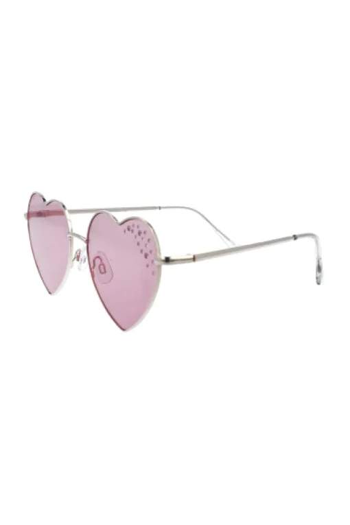 Lentes Sol Corazón Brillos