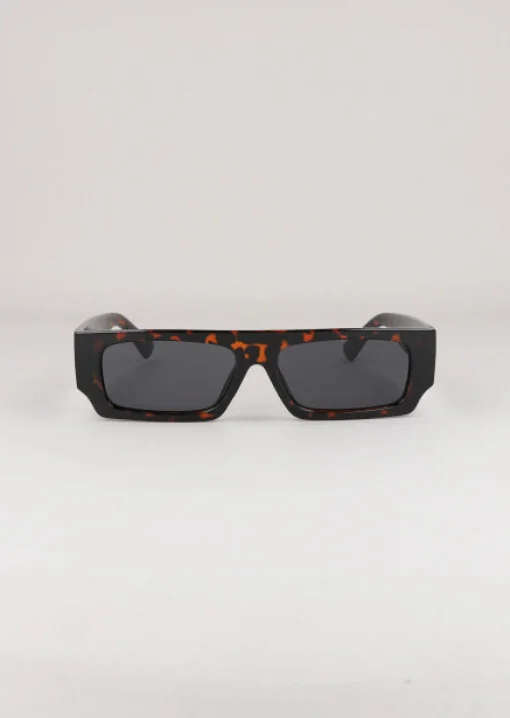 Lentes sol rectangulares carey
